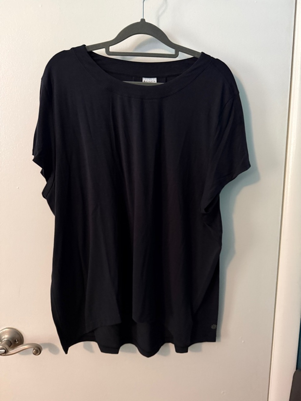 Athleta Women’s "With Ease" Relaxed Crewneck Top - Black